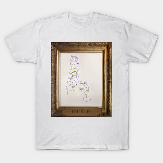 Fat Bald White Man by Hugh Dennis T-Shirt by mywanderings